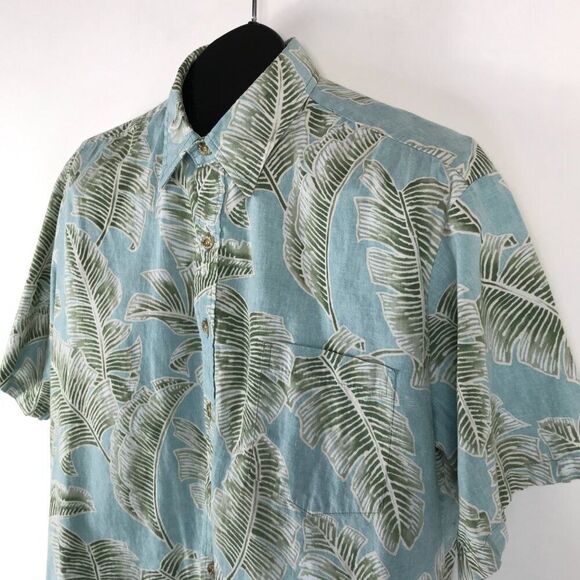 Cooke Street Hawaiian Shirt Men's Large Button Up Camp Tropical 100% Cotton - Picture 3 of 9